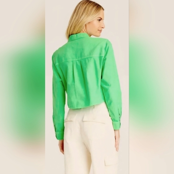 Universal Thread | Bright Green Button Down Shirt, Size M - Picture 2 of 7